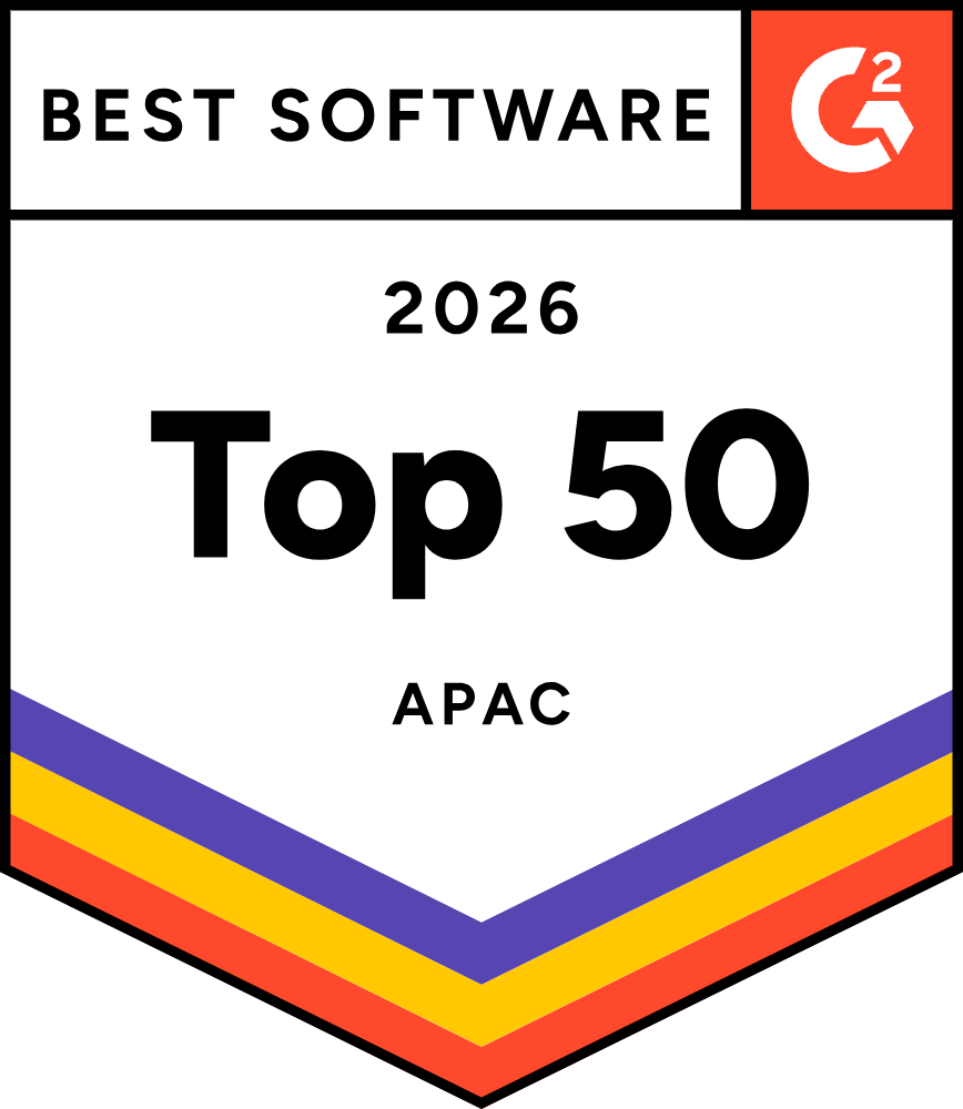 Selo G2 Best Software 2026: Top 50 APAC