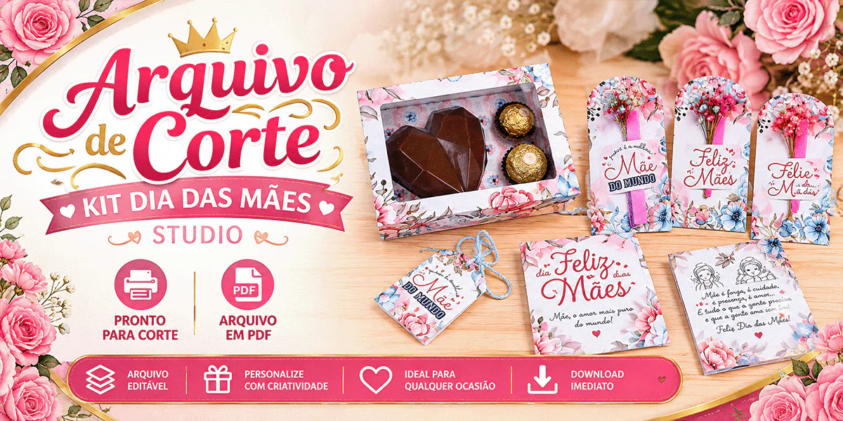 ARQUIVO DE CORTE KIT DIA DAS MÃES –  SILHOUETTE STUDIO
