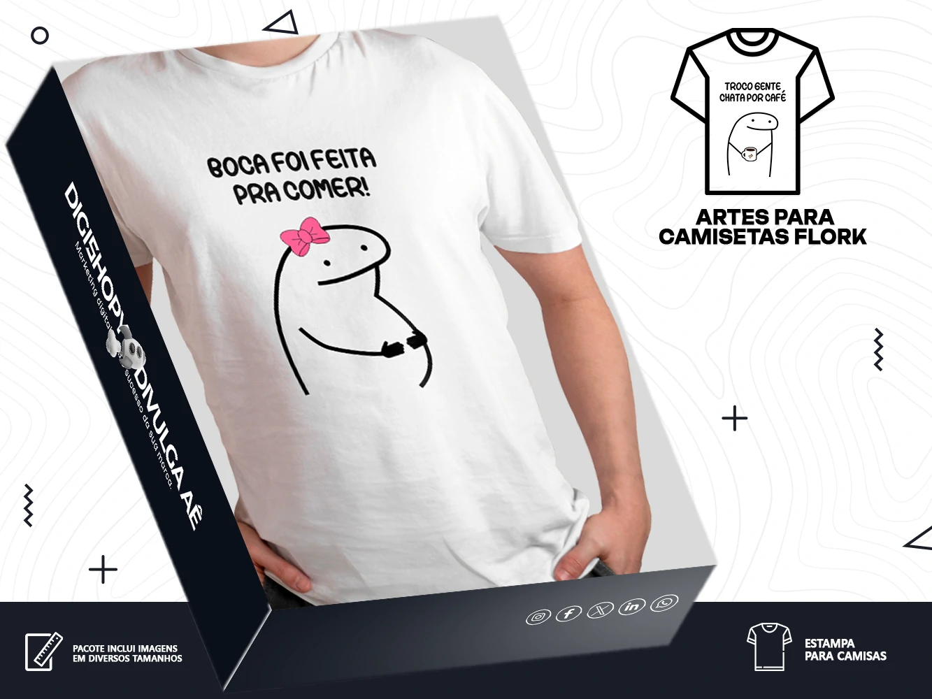 Kit de Artes para Camisetas - Flork