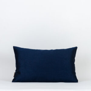 Almofada Seda Mista Azul Marinho Lisa 30X50