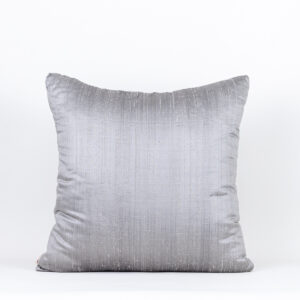 Almofada Seda Pura Cinza Chumbo 50X50