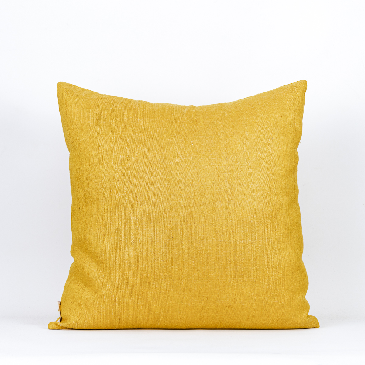 Almofada Seda Rústica Amarelo Escuro 50X50