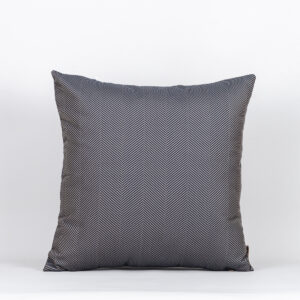 Almofada Seda Pura Chevron Azul E Dourado 50X50