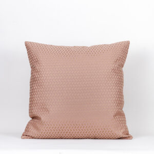 Almofada Seda Pura Rose Trançada 50X50