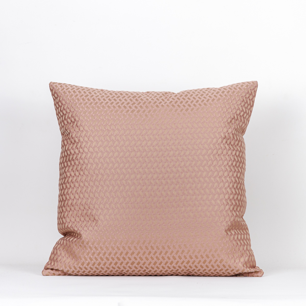 Almofada Seda Pura Rose Trançada 50X50