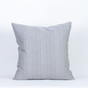 Almofada Seda Mista Cinza Branco Chevron 50X50