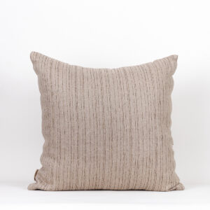 Almofada Linho Listra Fina Marrom 50X50