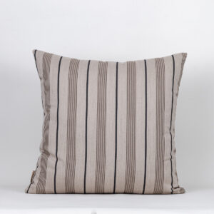 Almofada Listra Marrom Com Listra Azul Marinho 50X50