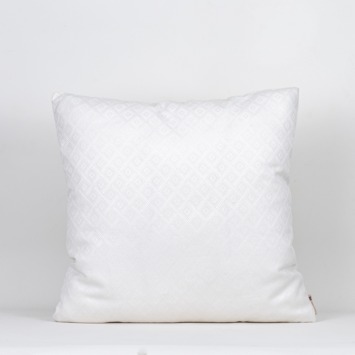 Almofada Jacquard Branco Losango 50X50