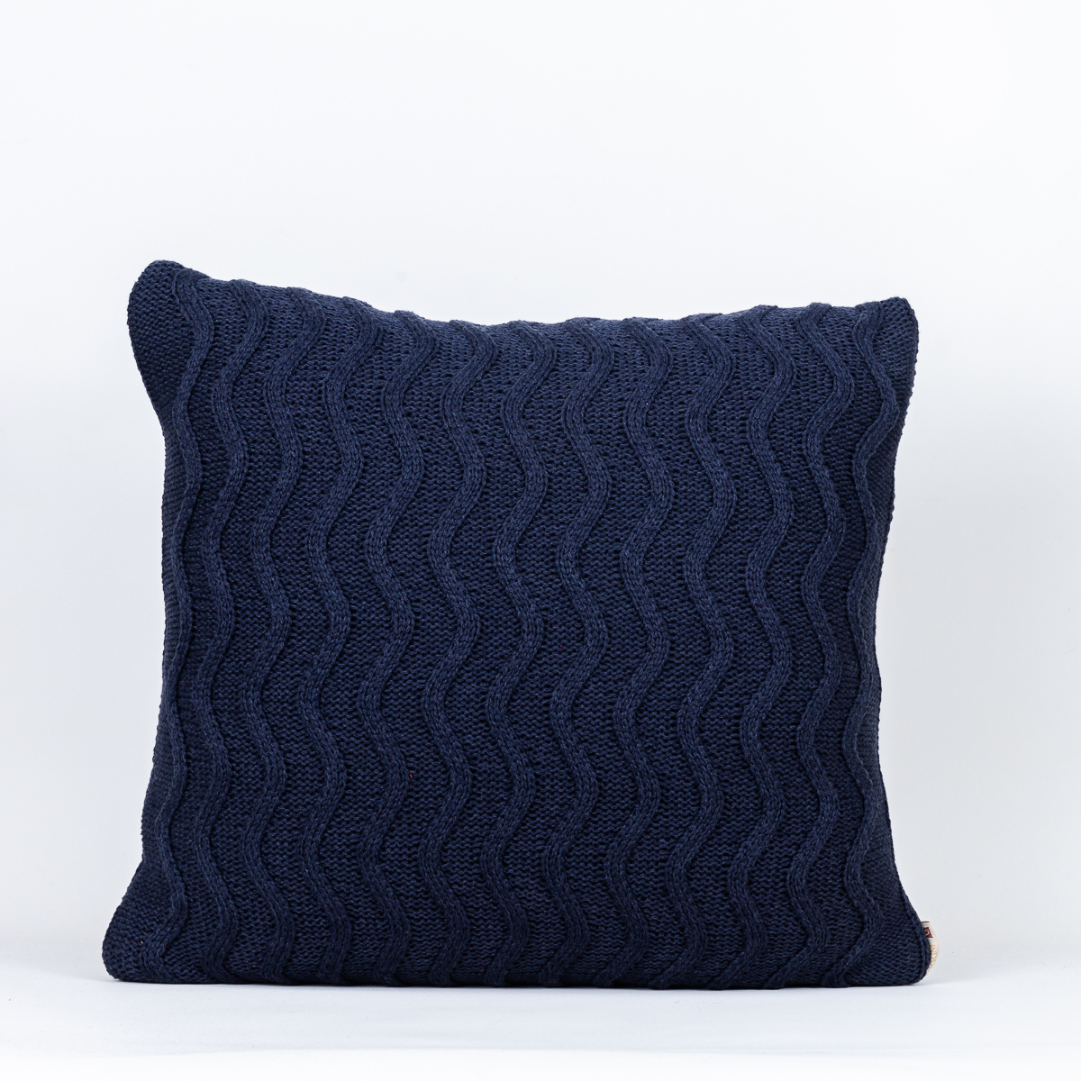 Almofada Tricô Ondas Dark Jeans 50X50