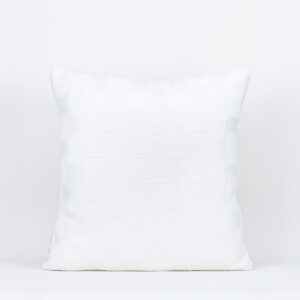 Almofada Tricô Fitas Branco 50X50