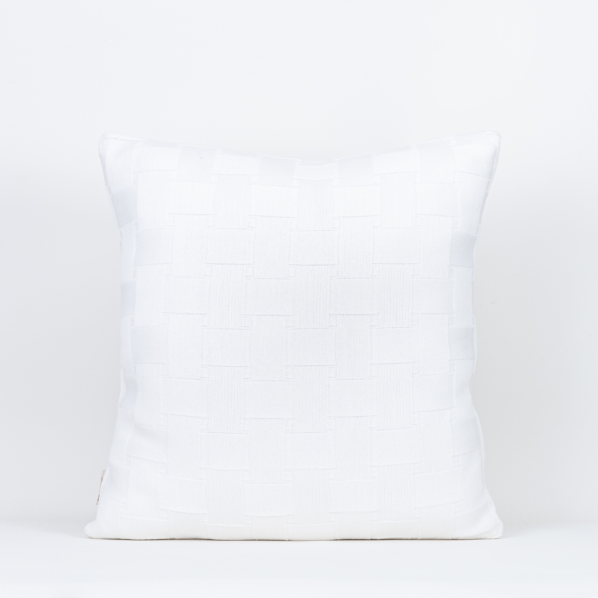 Almofada Tricô Fitas Branco 50X50