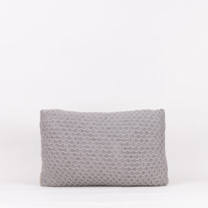 Almofada Tricô Colméia M Gris 30X50