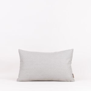 Almofada Seda Mista Cinza Pied De Poule 30X50