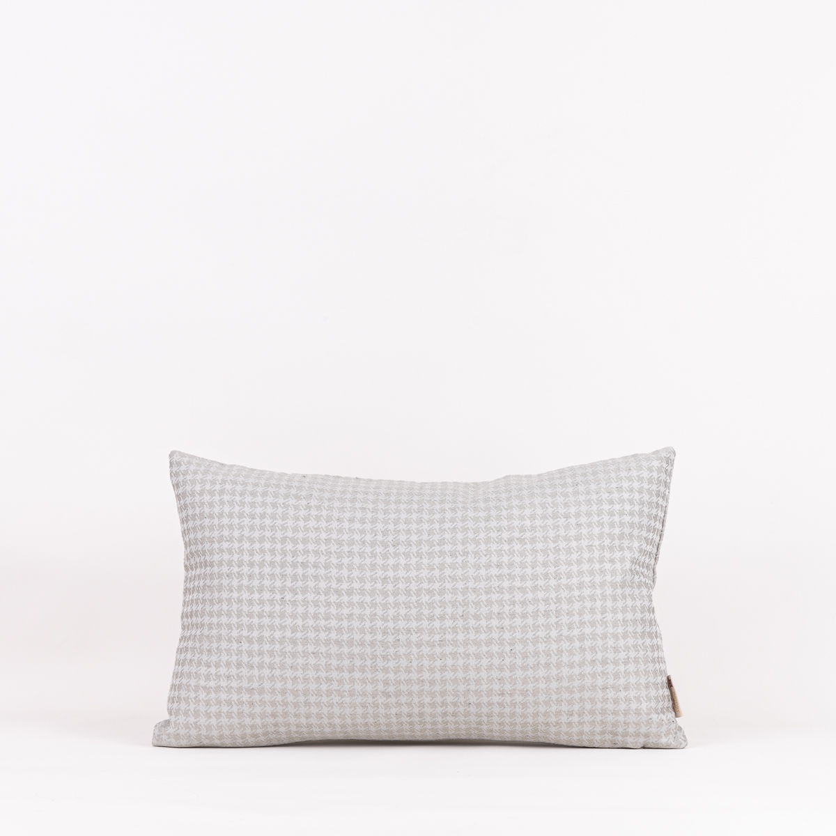 Almofada Seda Mista Cinza Pied De Poule 30X50