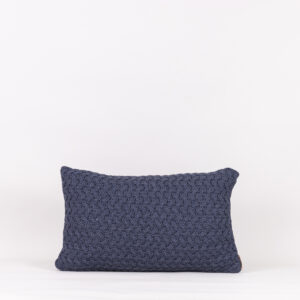 Almofada Tricô Cestaria Indigo Blue 30X50