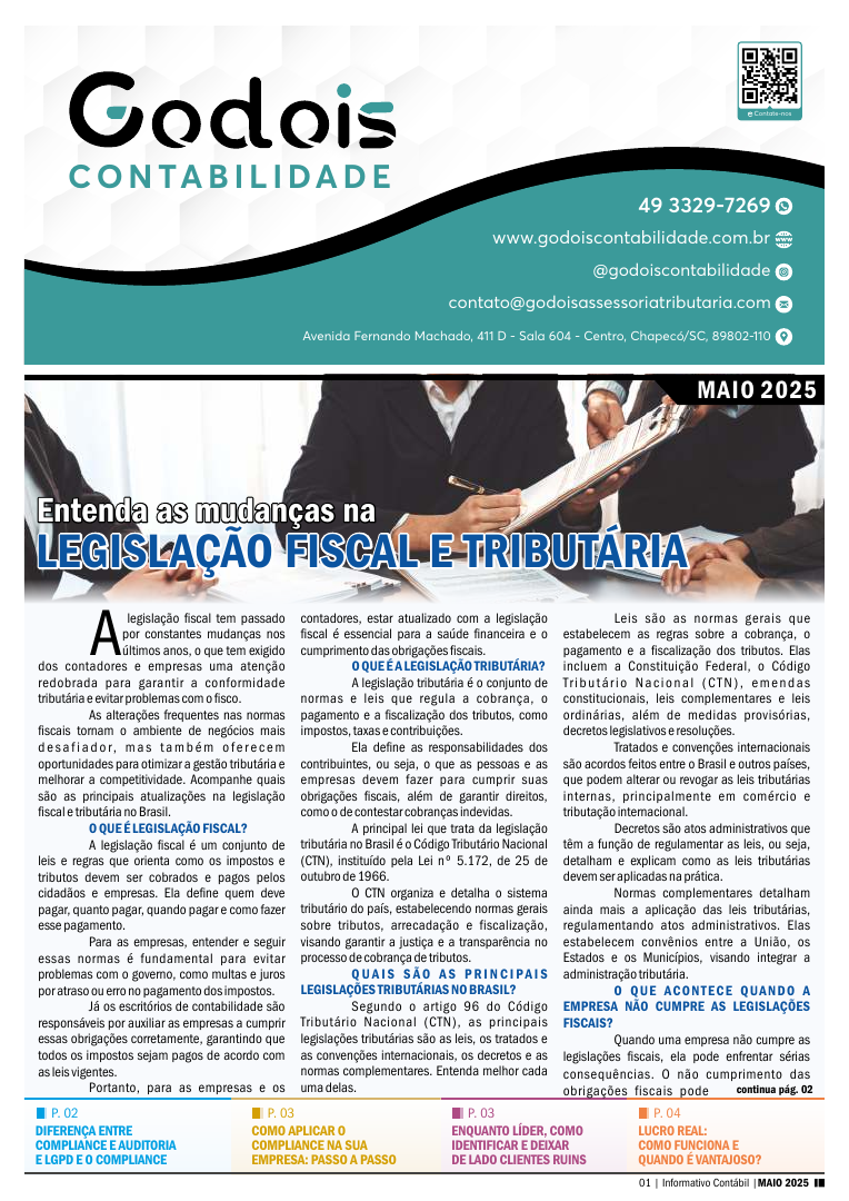Entenda as mudanças na legislação fiscal e tributária