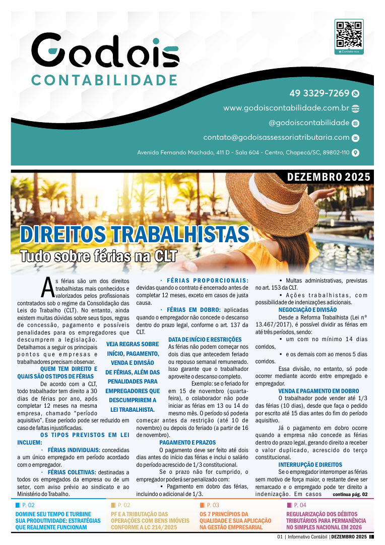 Direitos trabalhistas, tudo sobre férias na CLT
