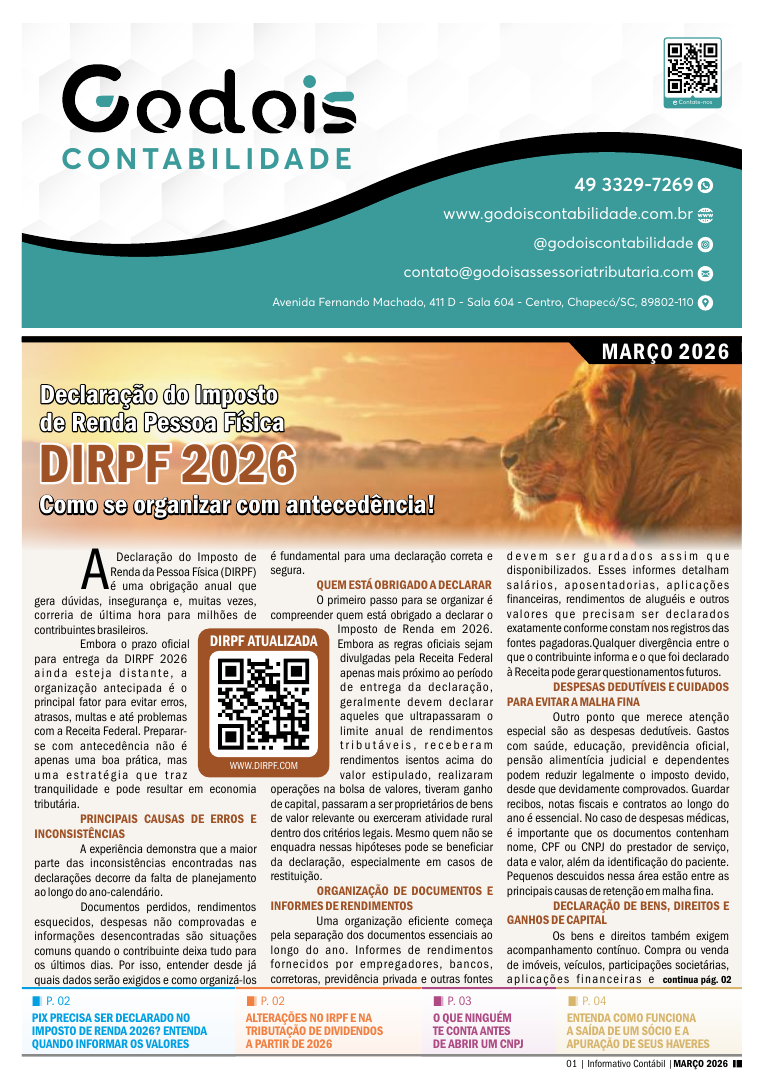Declaração do Imposto de Renda Pessoa Física DIRPF 2026, Como se organizar com antecedência!