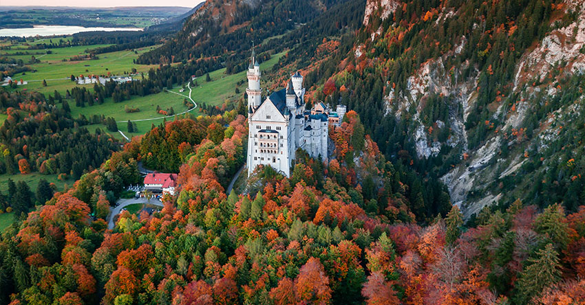 Castelo de Neuschwanstein, na região da Bavaria
