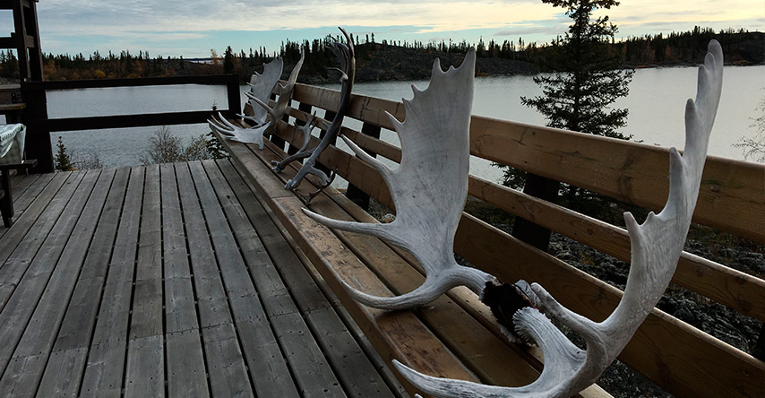 Casa no lago em Yellowknife, Territórios do Noroeste