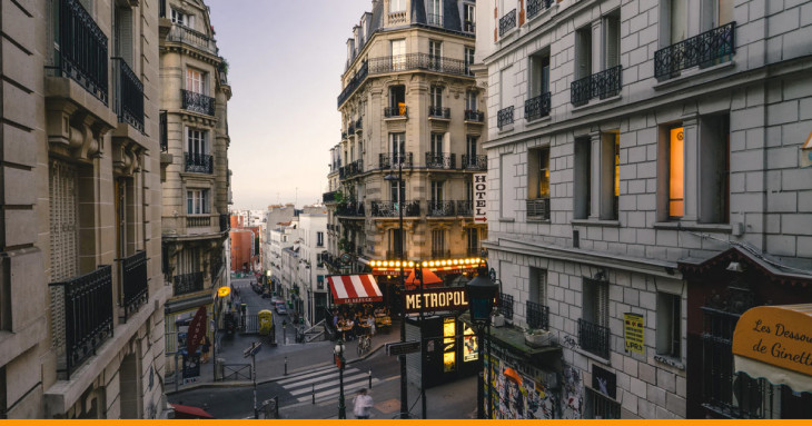 ruas de montmartre em paris