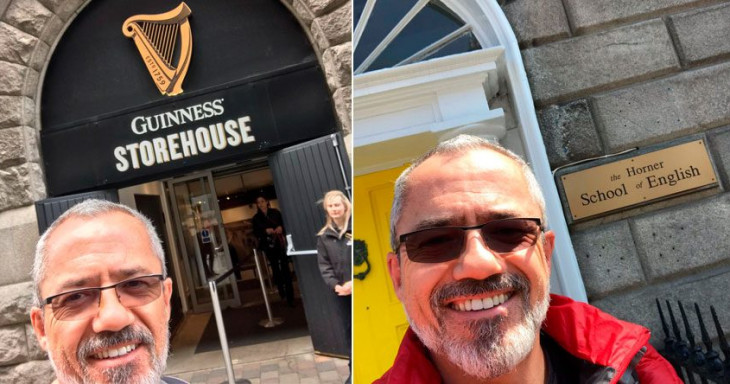 edgard em seu intercâmbio na irlanda