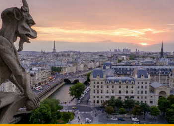 vista de paris a partir da catedral de notre dame