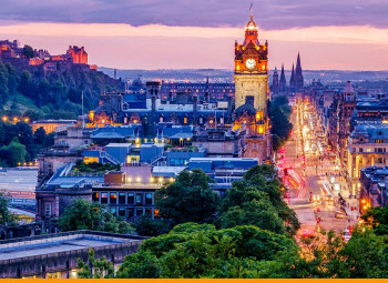 Vista geral da cidade de Edimburgo