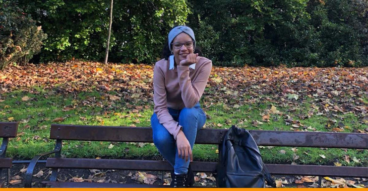 flávia em seu intercâmbio em galway