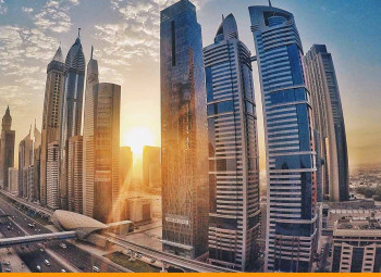 Vista da cidade de Dubai