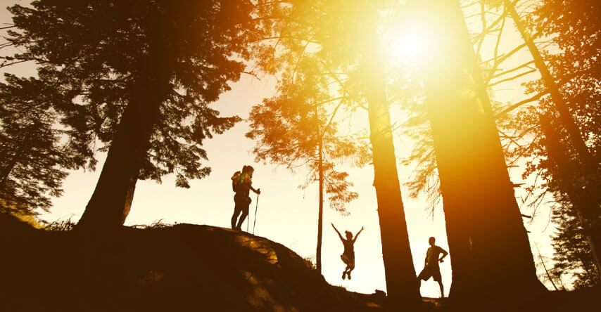 Idioma com atividades hiking