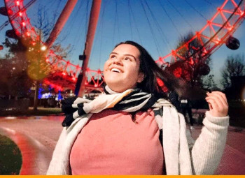 mulher no london eye