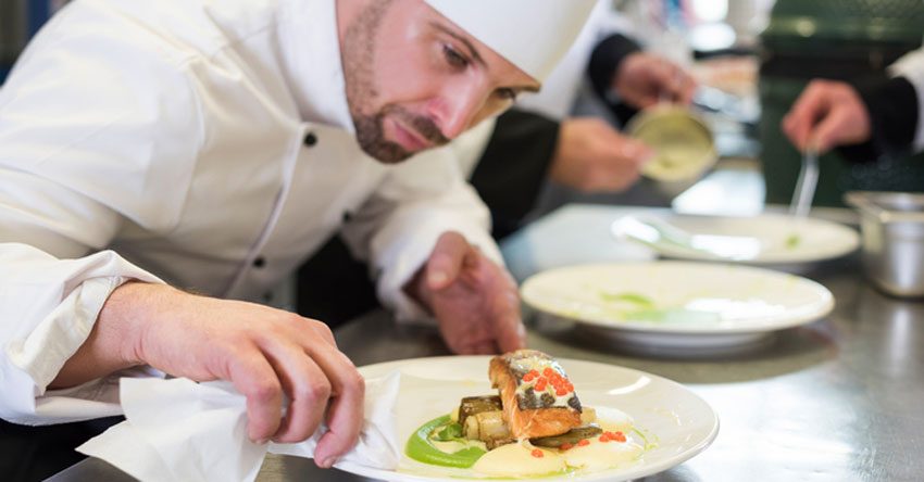 culinária francesa em restaurante