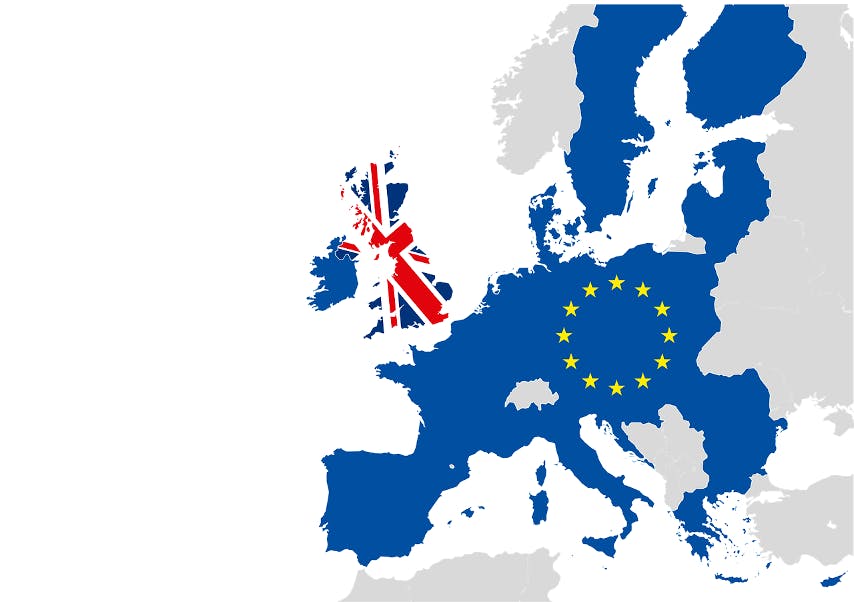 Mapa União Europeia Reino Unido