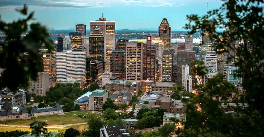 Cidade de Montreal no Canadá