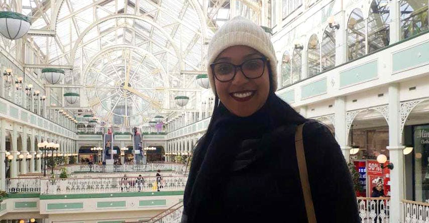 Raíssa, viajante Optima, em Dublin