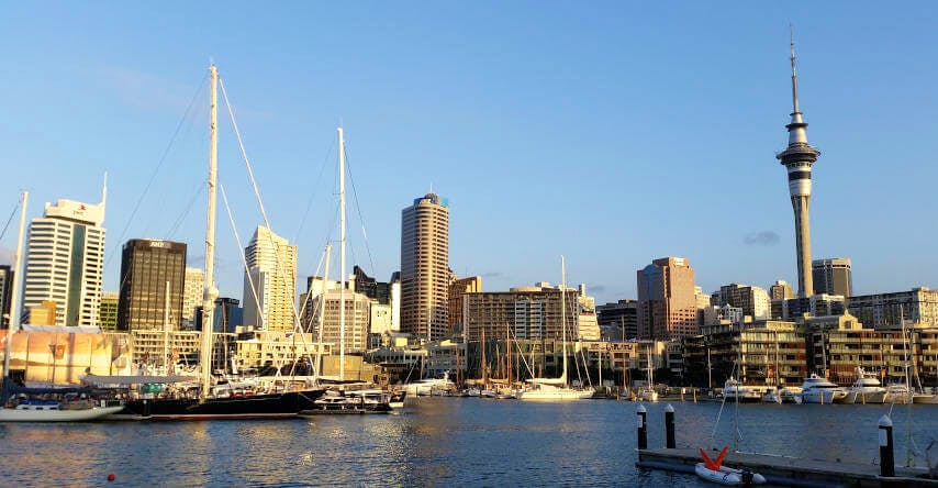 panorâmica de auckland, na nova zelândia