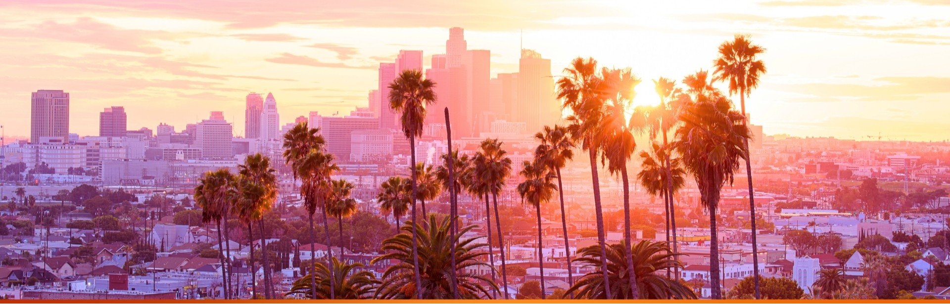 Por do sol em Los Angeles