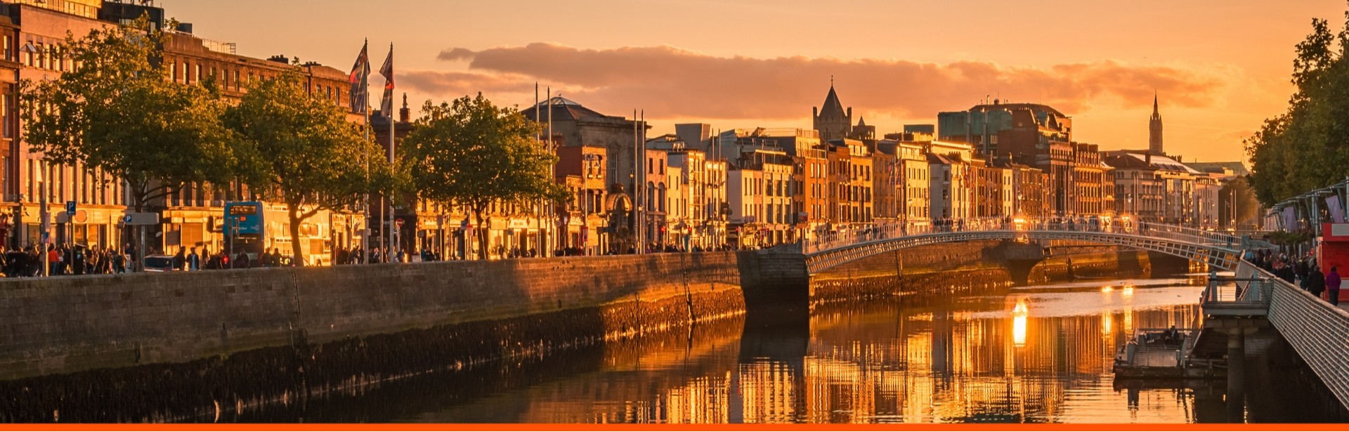 Centro da cidade de Dublin