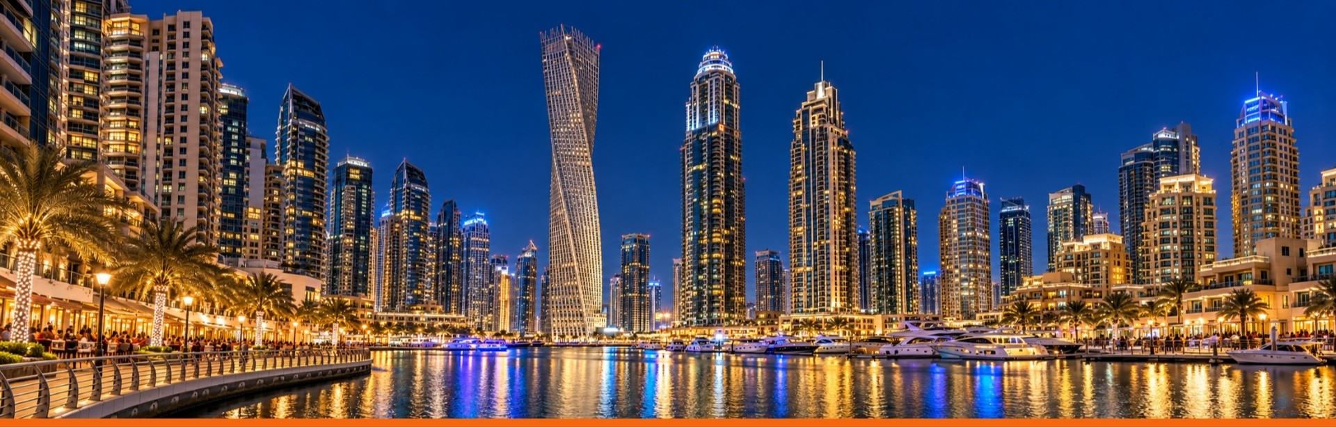 Foto panorâmica da cidade de Dubai