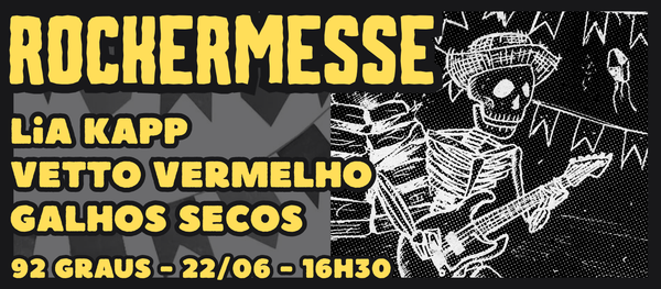 ROCKERMESSE 92 Graus / Lia Kapp + Vetto Vermelho + Galhos secos