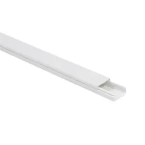 Canaleta Branca 20X10X2.000Mm Em Pvc S/Divisao C/Adesivo Pezzi