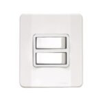 Interruptor 2 T.S. 10A 250V~ C/Placa Branca C/Caixa Simples Branca Pezzi