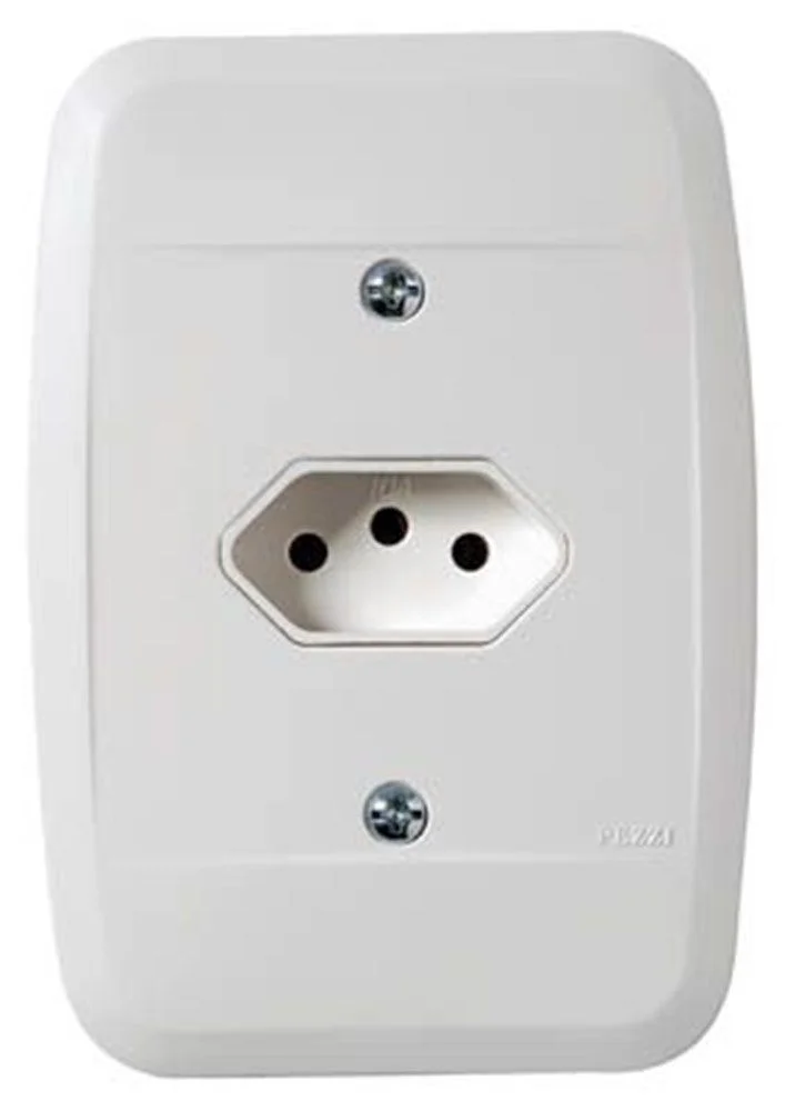Tomada  2P+T 20A 250V~ C/Placa Branco Pezzi
