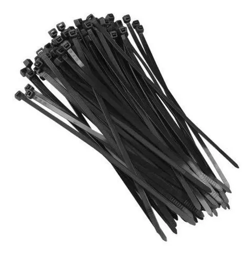 Abraçadeira Nylon 300x4,8 preta pacote c/100