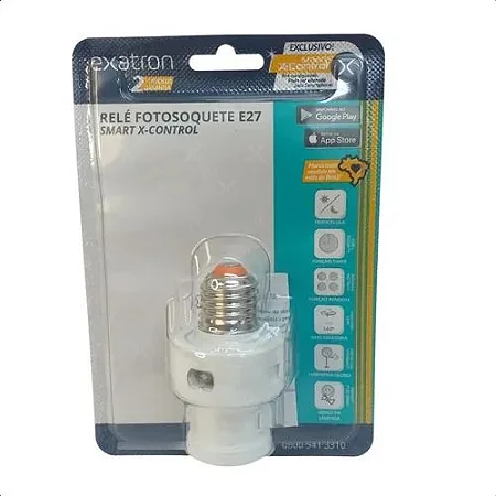 Relé fotosoquete c/timer smart x-control Exatron - Imagem 2