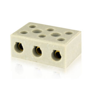Conector de Porcelana Tripolar 10mm Foxlux