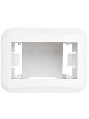 Caixa de Sobrepor p/ 1 Modulo c/Placa Branco Pezzi
