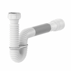 Sifão Tubo Extensível 1,5 M Branco C/ Suporte Censi